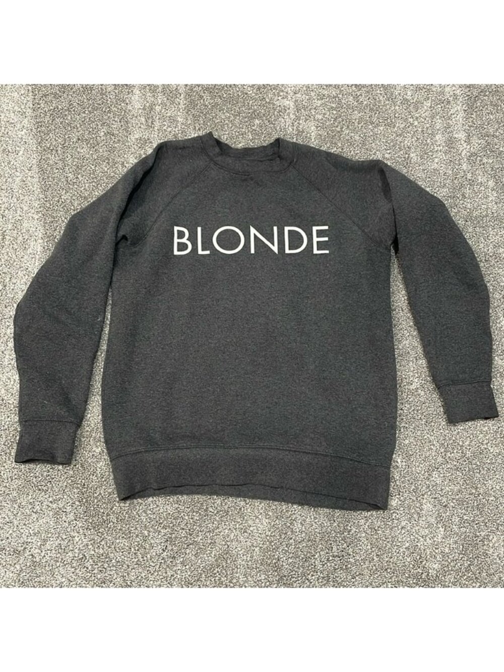 VGC Brunette the Label - BLONDE - Grey Sweatshirt - Size S/M